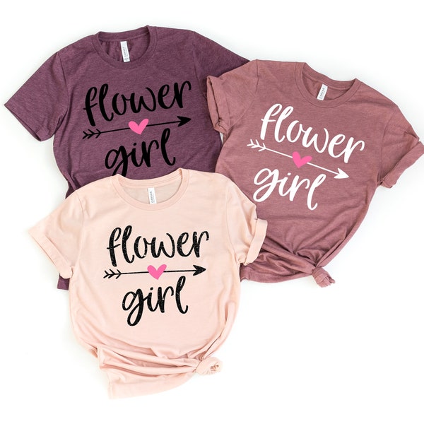 Flower Girl Tshirt Etsy