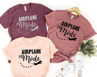 Airplane Mode Shirt, Airplane Mode, Travel Shirt, Vacation Shirt, Womens Shirts, Gift for Traveler, Adventurer Gift, Airplane Mode Shirts