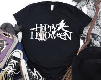 Camicia di Halloween felice, camicia della strega di Halloween, festa di Halloween, maglietta di Halloween, camicia di Hocus Pocus, maglietta divertente di Halloween, camicia spettrale di Halloween