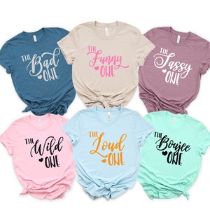 Best Friend Vacation Shirt,Girls Trip Shirt,Girls Party Shirts,The Sassy One, The Wild The Funny Shirt,Cousin Vacation Shirt,Funny Party Tee