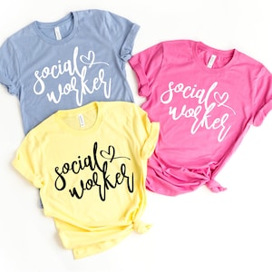 Social Worker Shirt, Social Worker Gift, LSW Gift, MSW Gift, LCSW Gift, Social Worker Heart Gift, Caring Social Worker, Matching Tshirt image 2