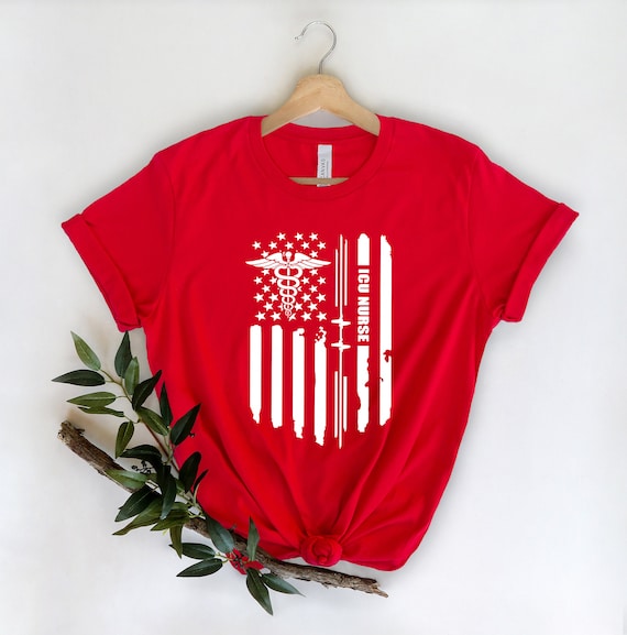 Va Nurse Distressed American Flag Short Sleeve Tshirt Va Nurse Distressed American Flag Short Sleeve Tshirt