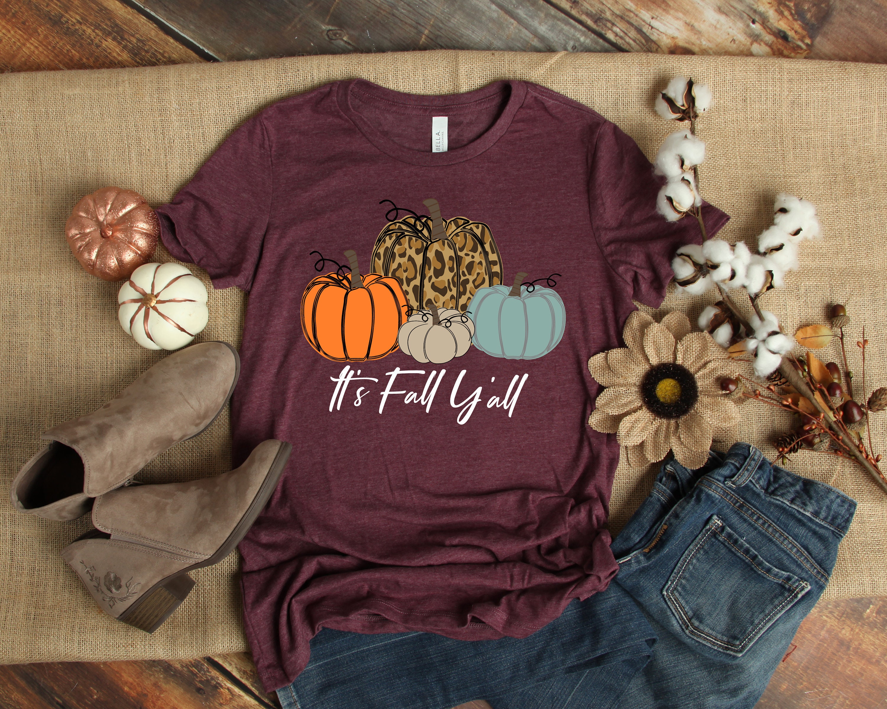 Fall Gift For Women Pumpkin Shirt Vintage Fall Vibes Shirt Blessed Shirt Thanksgiving Shirt Pumpkin Tee Fall Shirts For Women
