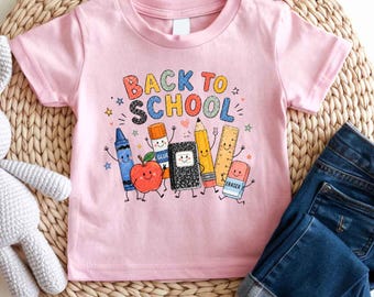 Back To School Shirt, Cute School Supplies Shirt, Teacher Student Shirt, Doodle Classroom Shirt, First Day Of School Gift