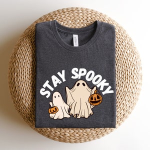 Stay Spooky Sweatshirt, Halloween Sweatshirt, Halloween Gift Hoodie, Womens Halloween Sweatshirt, Spooky Season Shirt, Ghost Halloween image 2