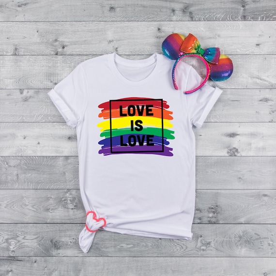 Love is Love Shirt, LGBQT Pride Shirt, Women Men Kids Toddler Baby Rainbow Shirt Retro, LGBT Shirts, Love Wins Graphic T-Shirt,Equality,Gift