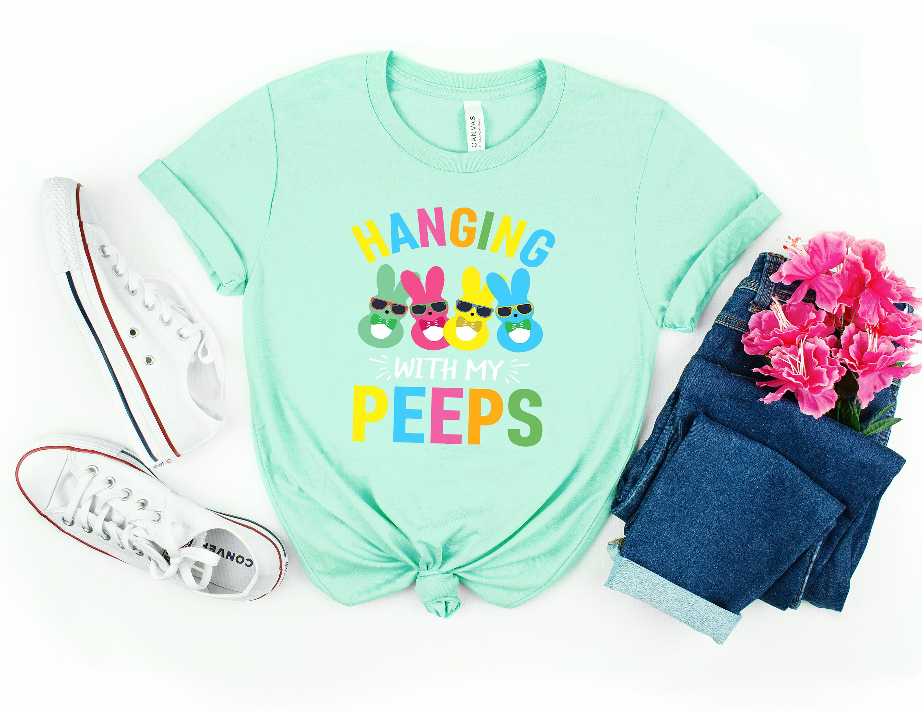 Hanging With My Peeps Shirts Easter 