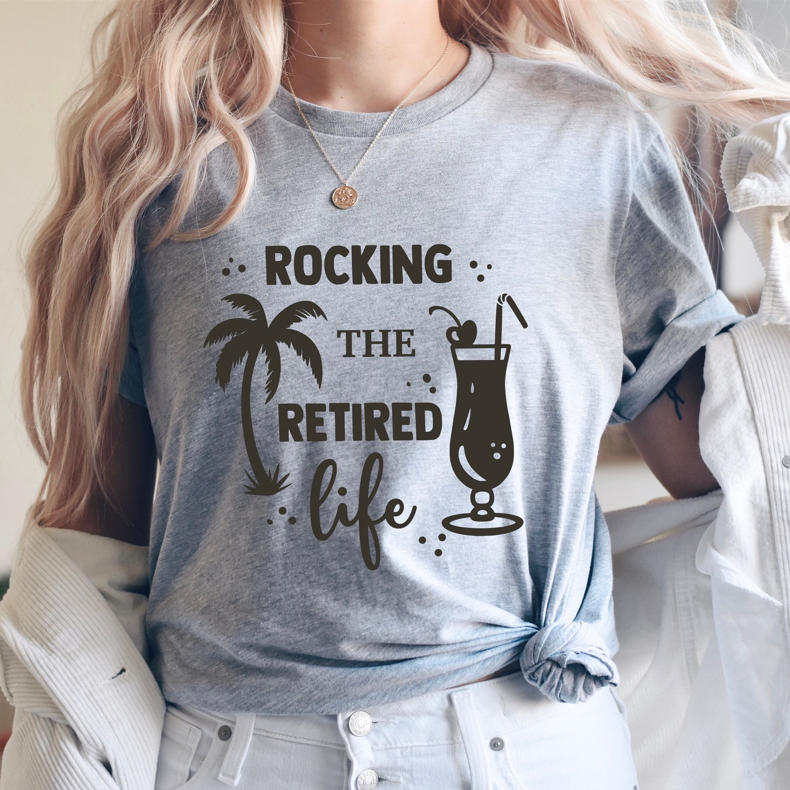 Rocking the Retired Life Shirtretirement Shirtretired - Etsy