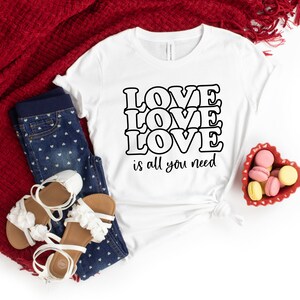 Love Shirt, Cute Love Shirt With Hearts, Boyfriend and Girlfriend Gift ...