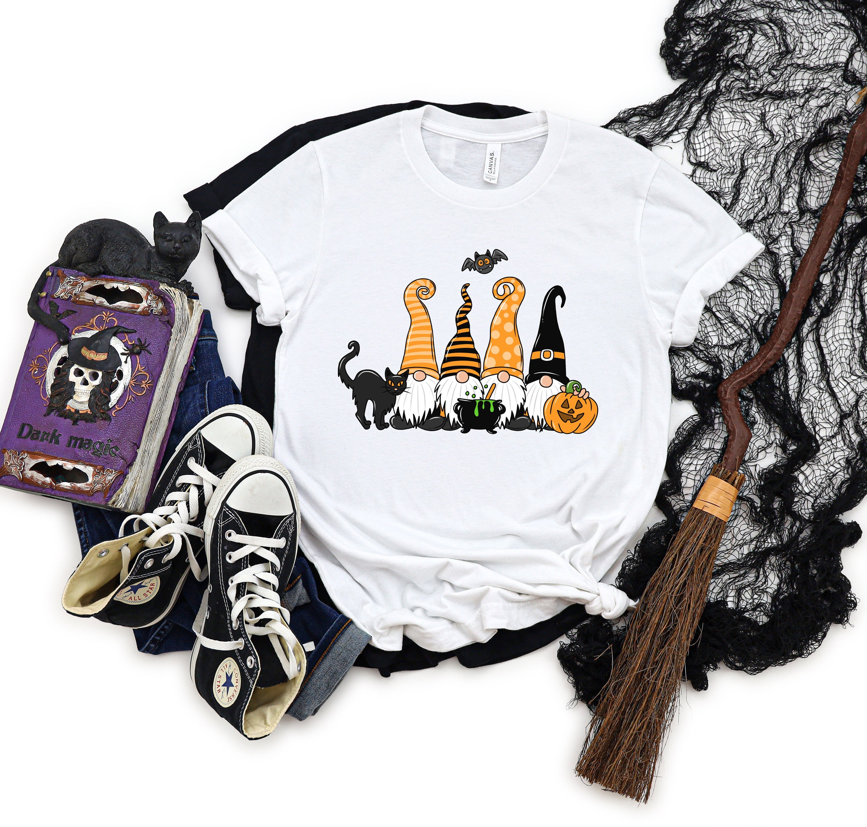 Halloween Gnomes Shirt, Halloween Shirt, Halloween Gnomes T-Shirt, Halloween Funny Shirt, Halloween Gnome Tee, Halloween t-shirt - Halloween Collection 2024 Moderndaydecors Fashion