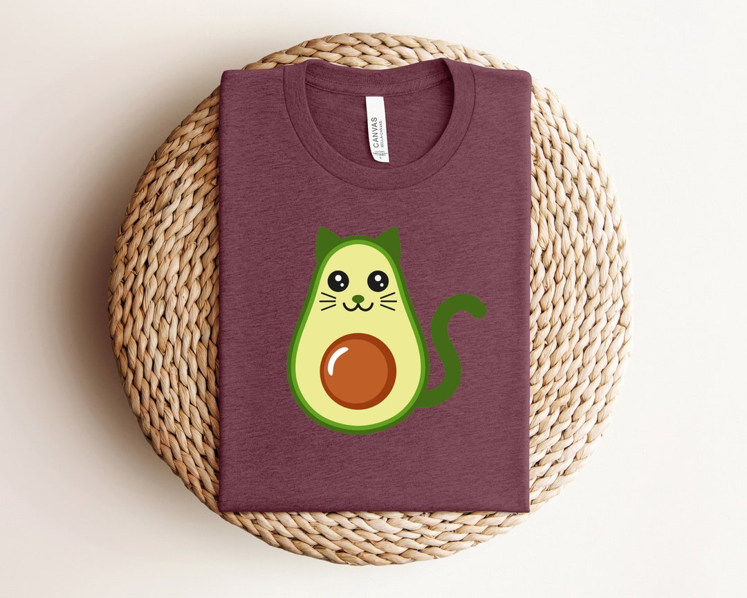 Avocado T-shirt, Avocado Shirt, Tropical Gift, Vegan Shirt, Cute ...