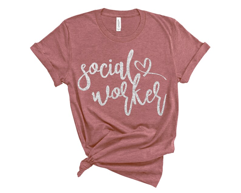 Social Worker Shirt, Social Worker Gift, LSW Gift, MSW Gift, LCSW Gift, Social Worker Heart Gift, Caring Social Worker, Matching Tshirt image 4