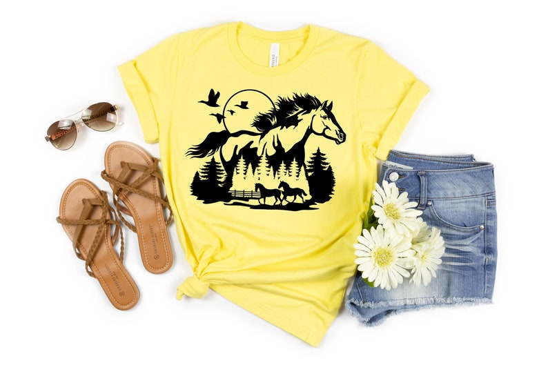 Horse Lover Shirt,Gift For Her,Country Shirt,Gift For Horse Lovers,Animal Lover Shirt,Horse Shirt,Farm Shirt,Gift for Women,Mom Gift image 1