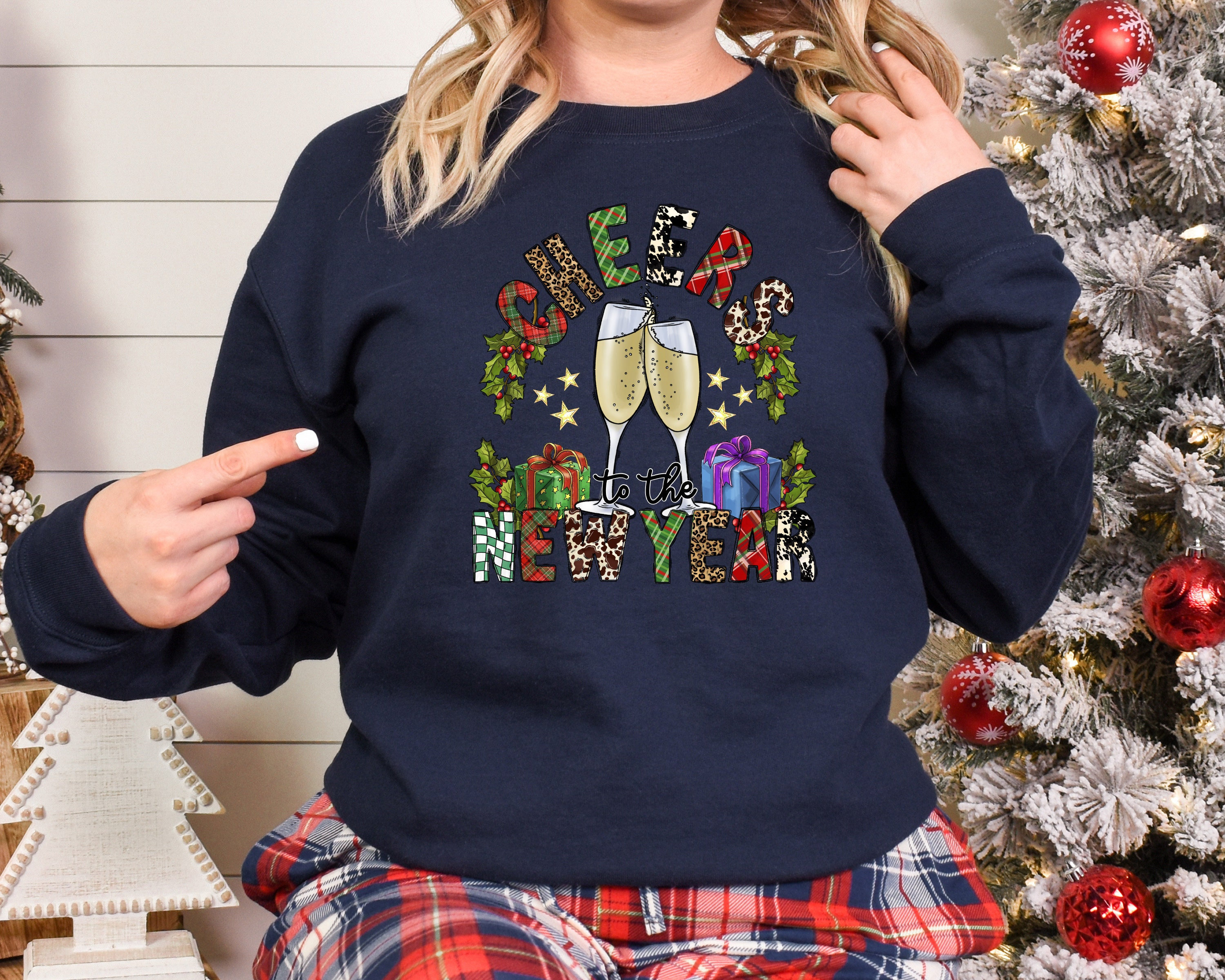 『home』 Cheers to the New Year Shirt,2023 Happy New Year Sweatshirt