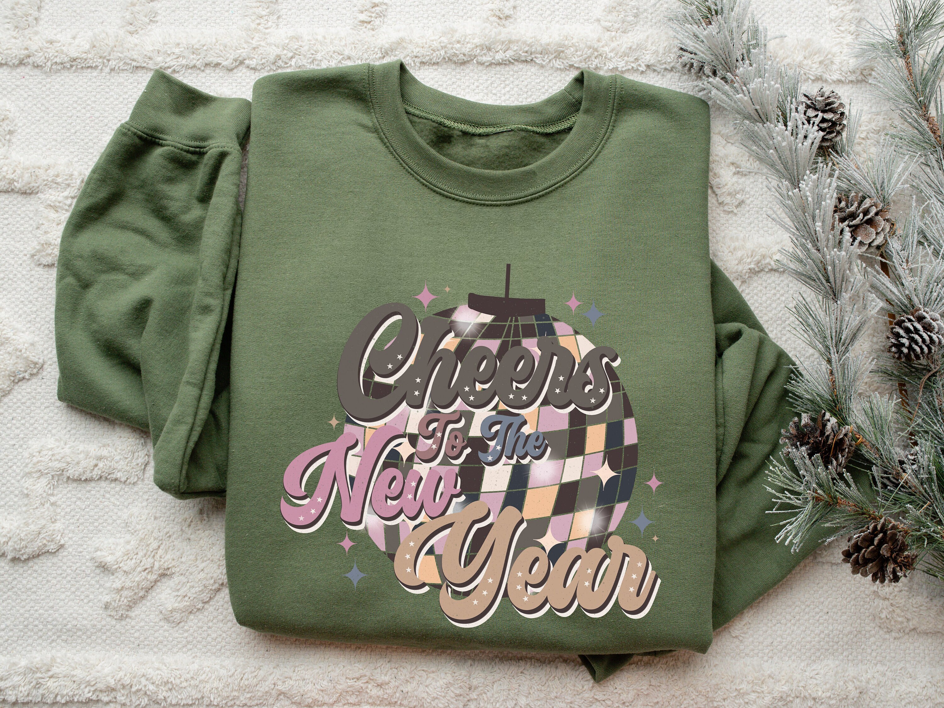 Cheers To The New Year Shirt,2024 Happy New Year Sweatshirt,Happy New Year Shirt, New Years Shirt, 2024 Christmas, Happy New Year Shirt