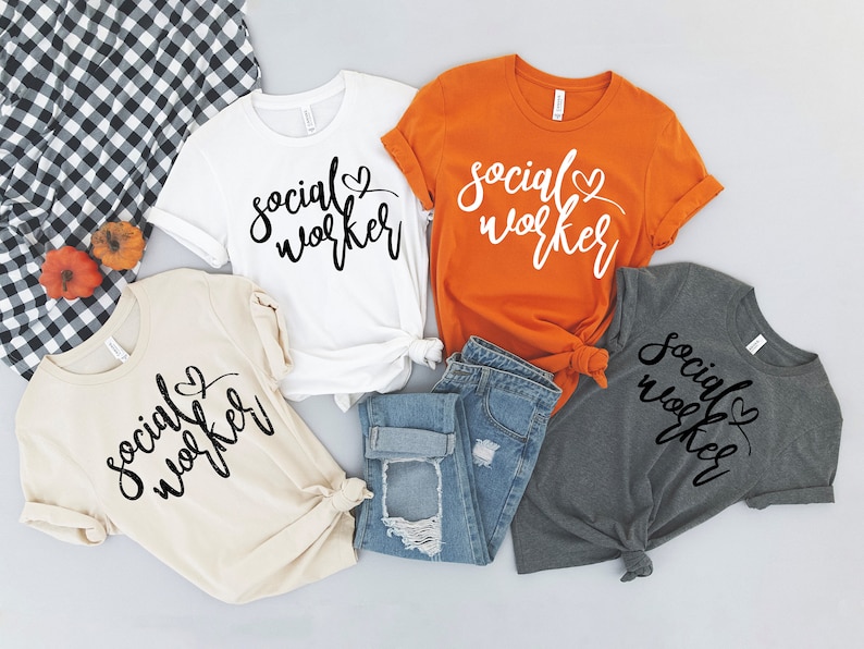 Social Worker Shirt, Social Worker Gift, LSW Gift, MSW Gift, LCSW Gift, Social Worker Heart Gift, Caring Social Worker, Matching Tshirt image 3