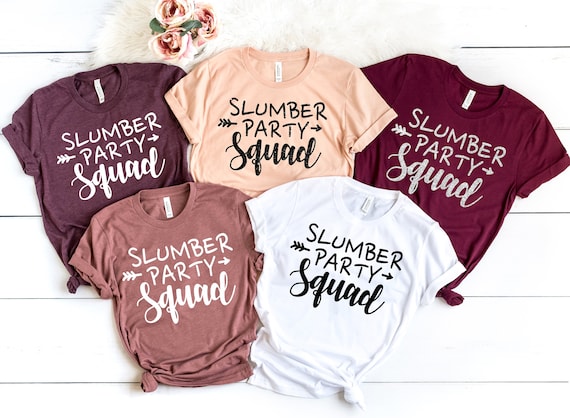 Slumber Party Squad Shirts Girls 