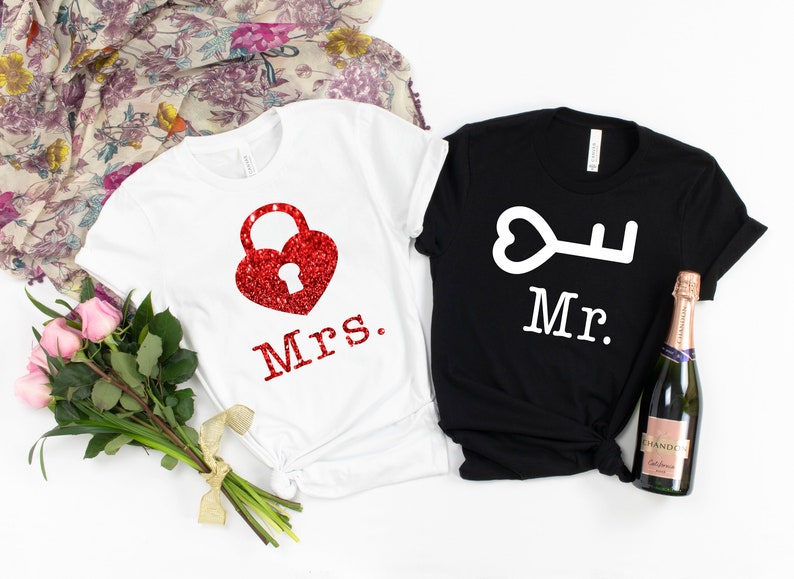 Lock and Key Couple Shirt,his & Hers, Matching Shirts, Wedding Gift ...