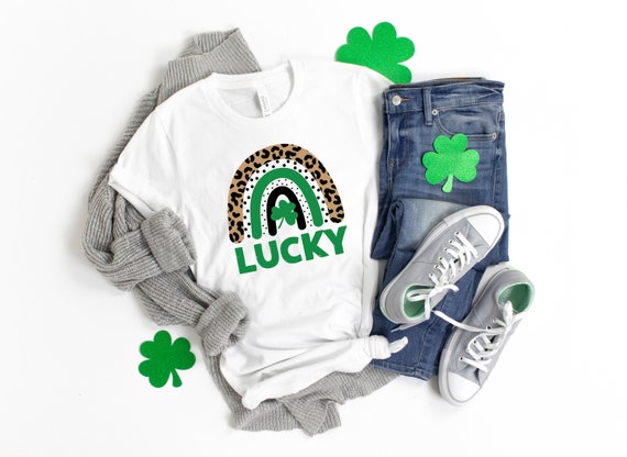Shamrock Shirt,st Patricks Day Shirt,lucky Shirt,rainbow Shirt