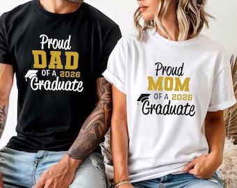 Personalized Proud Graduate 2026 Family Matching Shirt, Custom Photo Graduation Family Shirts, Custom Graduation Family Matching 2026 Shirt
