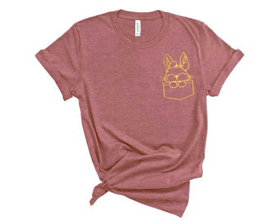 bh Pocket Easter Bunny Shirt,bunny With Glasses Shirt,kids