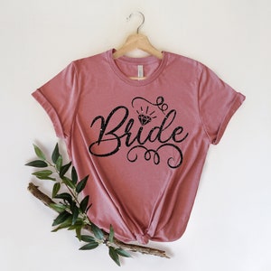 Bride Shirt, Bride to Be, Engagement Shirt, Honeymoon Shirt, Bridal Gift, Wedding Tee, Bridal Shower Gift, Bride Tshirt, Future Mrs image 2