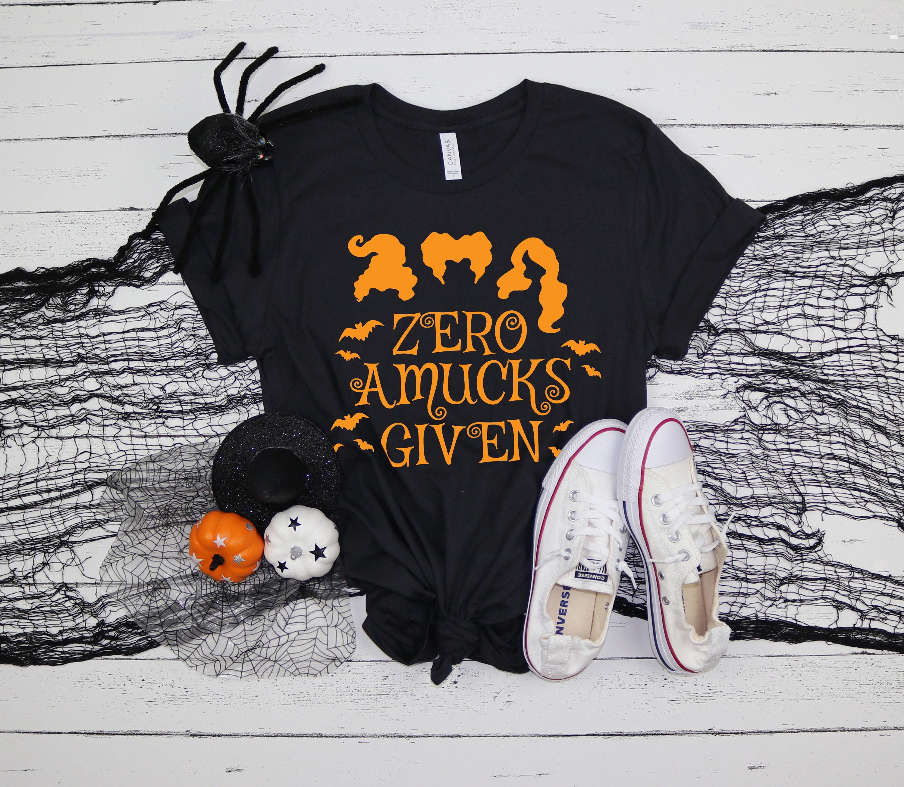 Zero Amucks Given Shirt, Halloween Party Shirts, Hocus Pocus Shirts,S…