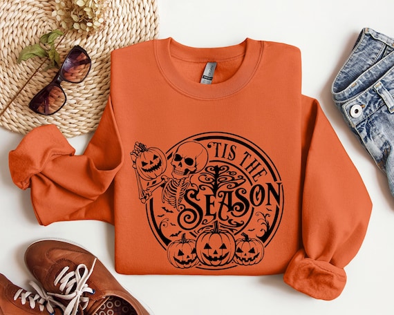 tis The Season Halloween Sweatshirt,Halloween Sweatshirt,Spooky Season,pumpkin Shirt,Halloween Design Shirt,Halloween Gift,