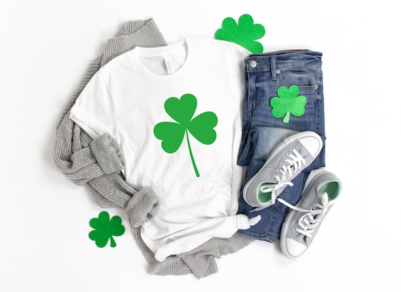 Womens st pattys shirt, glitter shamrock tee, st patricks day shirt, womens st paddys, cute st pattys shirt, st pattys women