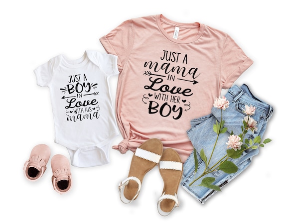 Mommy and Me Shirt Just a Mama in Love 