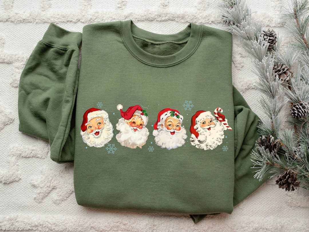 国内外の人気 Christmas Santa Retro Buy Sweatshirt, Santa Christmas ピンズ・ピンバッジ・缶バッジ