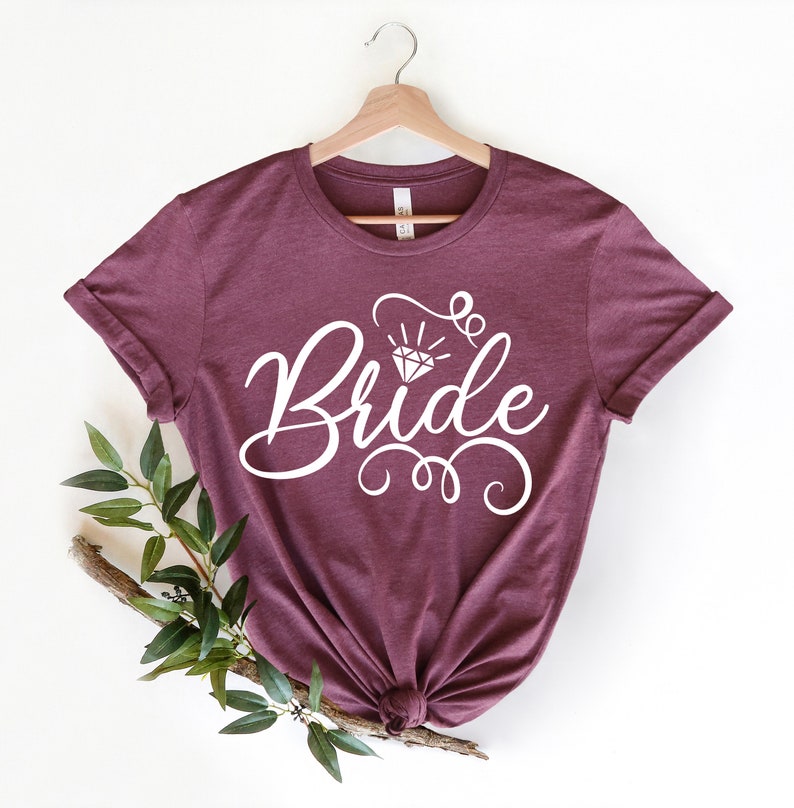 Bride Shirt, Bride to Be, Engagement Shirt, Honeymoon Shirt, Bridal Gift, Wedding Tee, Bridal Shower Gift, Bride Tshirt, Future Mrs 画像 4