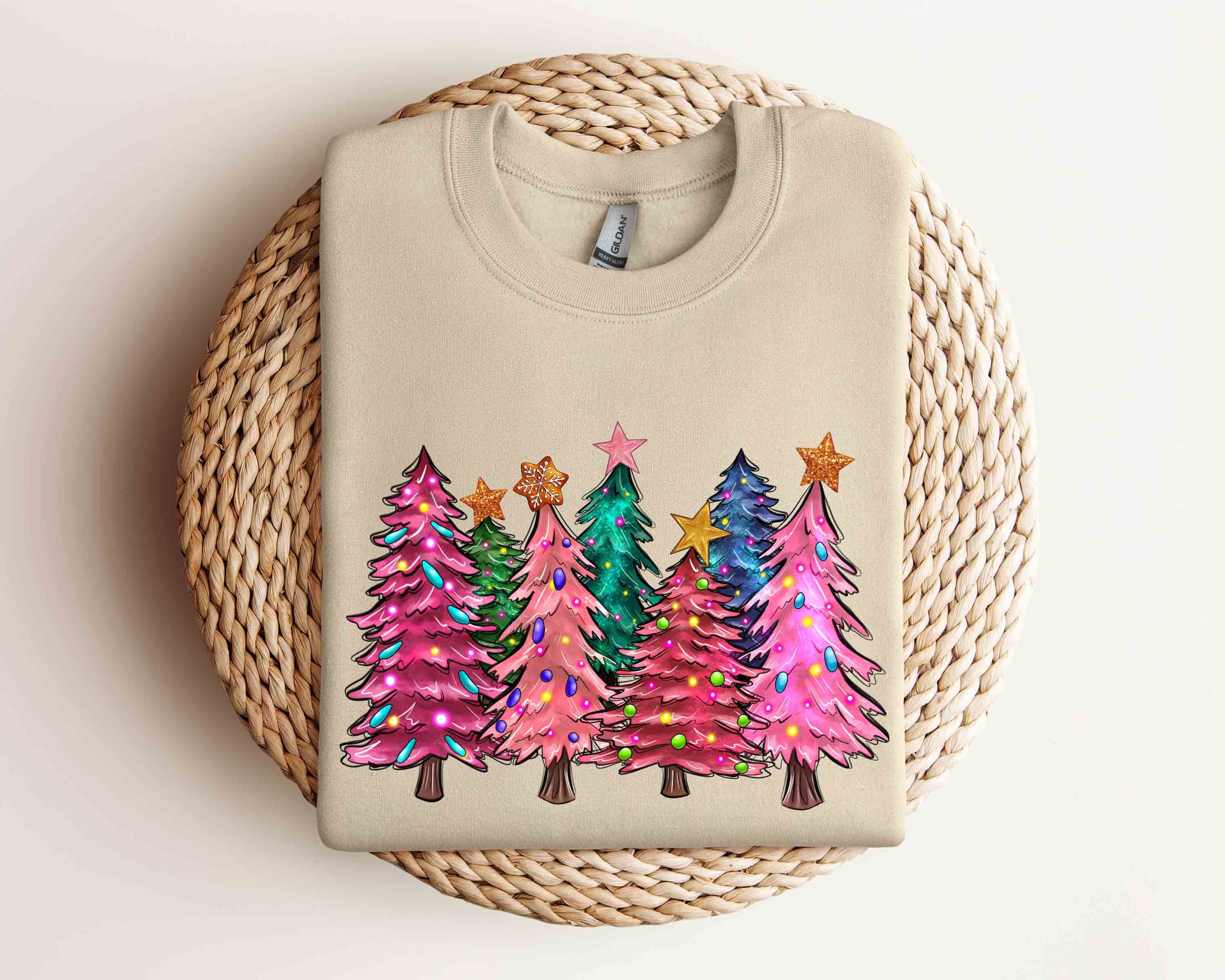 Christmas Sweatshirt, Christmas Sweater, Christmas Crewneck, Christmas Tree Sweatshirt, Holiday Sweaters for Women, Winter Sweatshirt