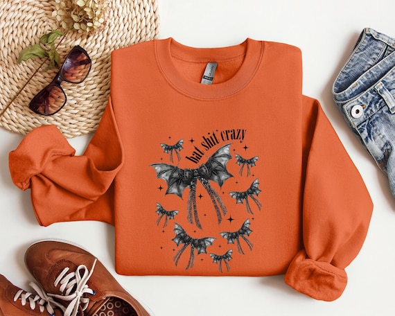 Cute Halloween Bat Shirt, Womens Halloween T-Shirt, Aesthetic Sweatshirt, HalloweenSkull Shirt, Fall Graphic Tee, Spooky Season