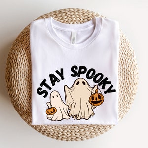 Stay Spooky Sweatshirt, Halloween Sweatshirt, Halloween Gift Hoodie, Womens Halloween Sweatshirt, Spooky Season Shirt, Ghost Halloween image 3