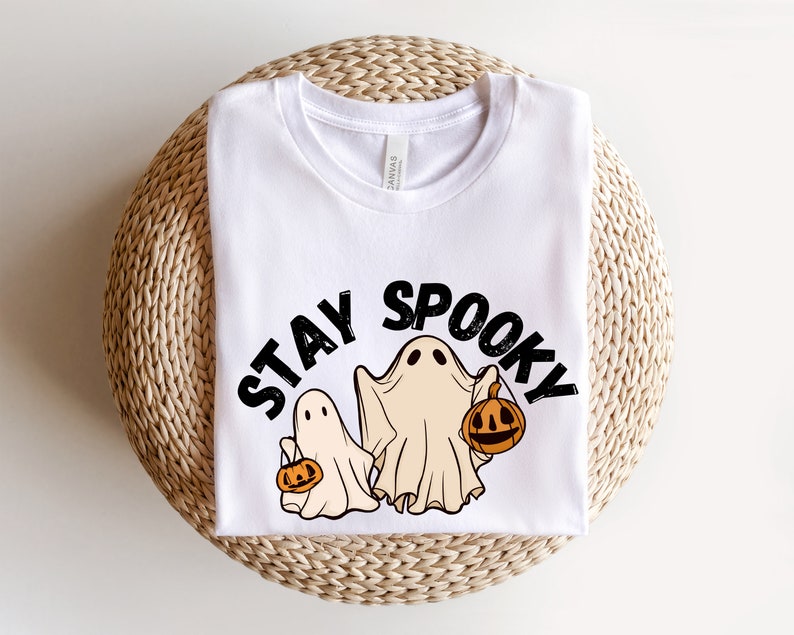 Stay Spooky Sweatshirt, Halloween Sweatshirt, Halloween Gift Hoodie, Womens Halloween Sweatshirt, Spooky Season Shirt, Ghost Halloween image 3