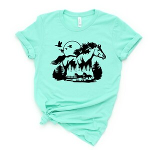 Horse Lover Shirt,Gift For Her,Country Shirt,Gift For Horse Lovers,Animal Lover Shirt,Horse Shirt,Farm Shirt,Gift for Women,Mom Gift image 3