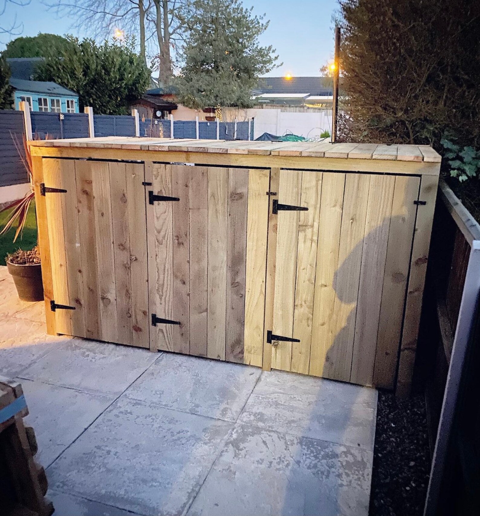 Wheelie bin storage Etsy