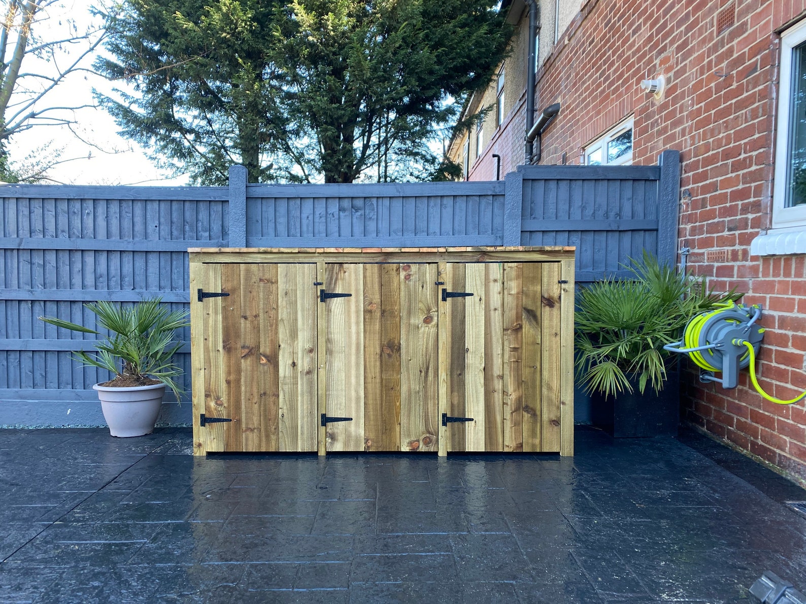 Bespoke handmade wheelie bin storage units Etsy