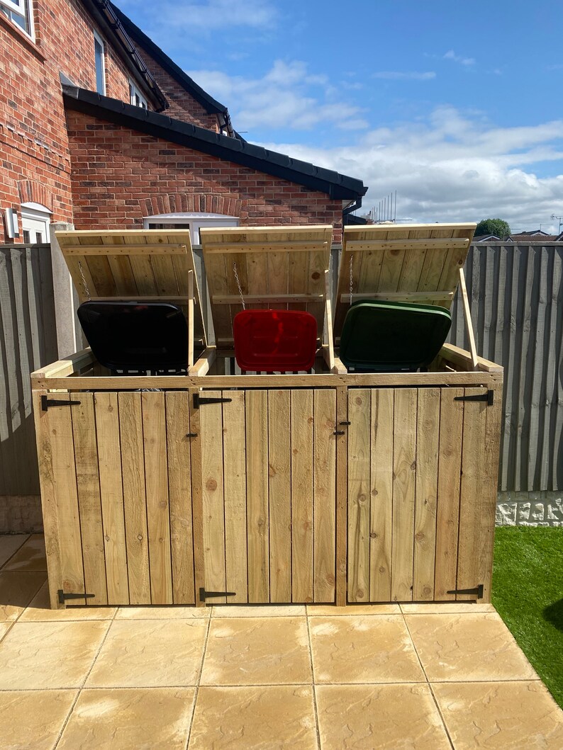 Bespoke Handmade Wheelie Bin Storage Units Etsy UK