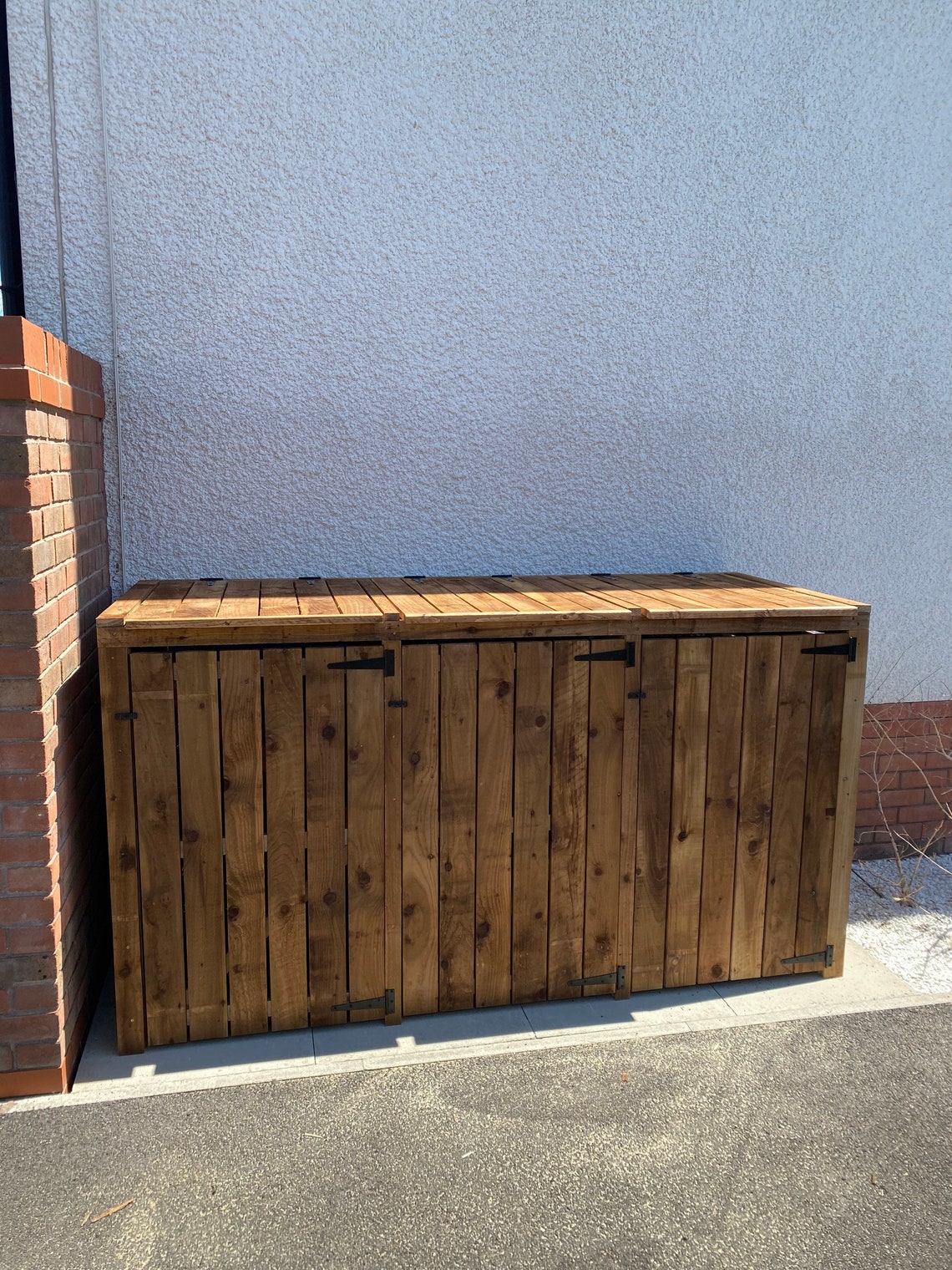 Bespoke Handmade wheelie bin storage units | Etsy