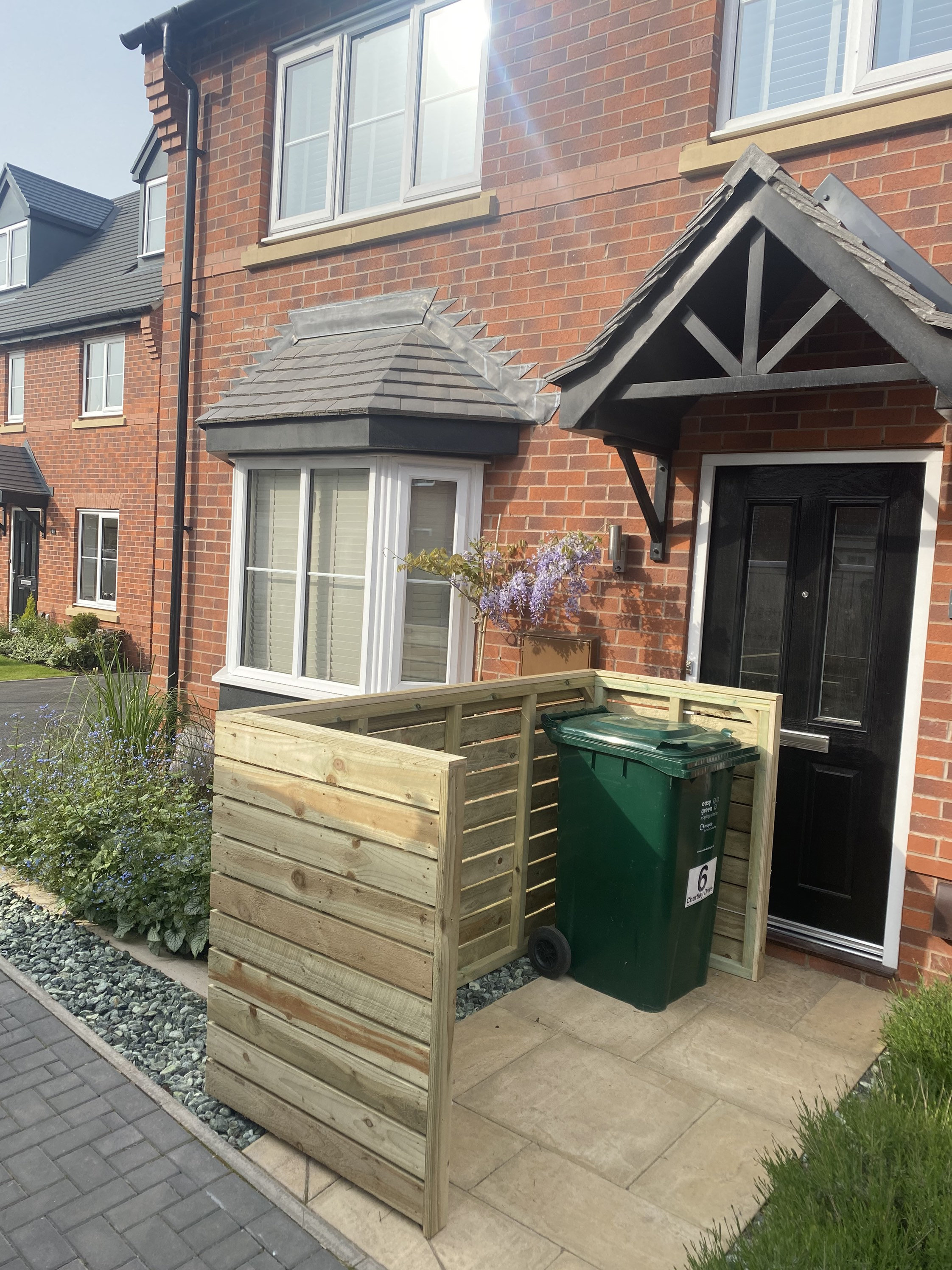 Bespoke handmade wheelie bin storage screens Etsy