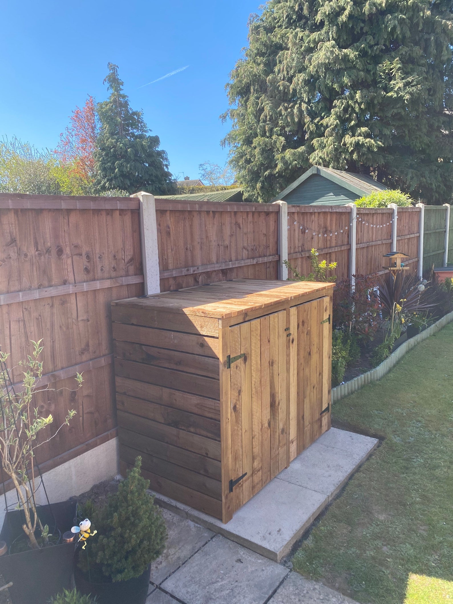 Bespoke Handmade Double wheelie bin storage unit Etsy