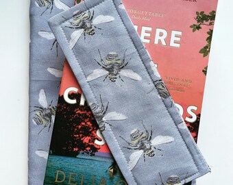 Bee Padded Book Sleeve Handmade