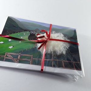 La Carte en Peau de Mouton Irlandaise Véritable - Lot de 3