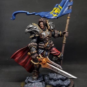 Varian Wrynn King of Men from Warcraft as 3D STL and FDM