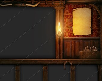 Wild West-Themed TTRPG Livestream Overlay