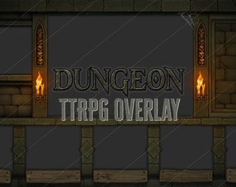 Dungeon-Themed TTRPG Livestream Overlay