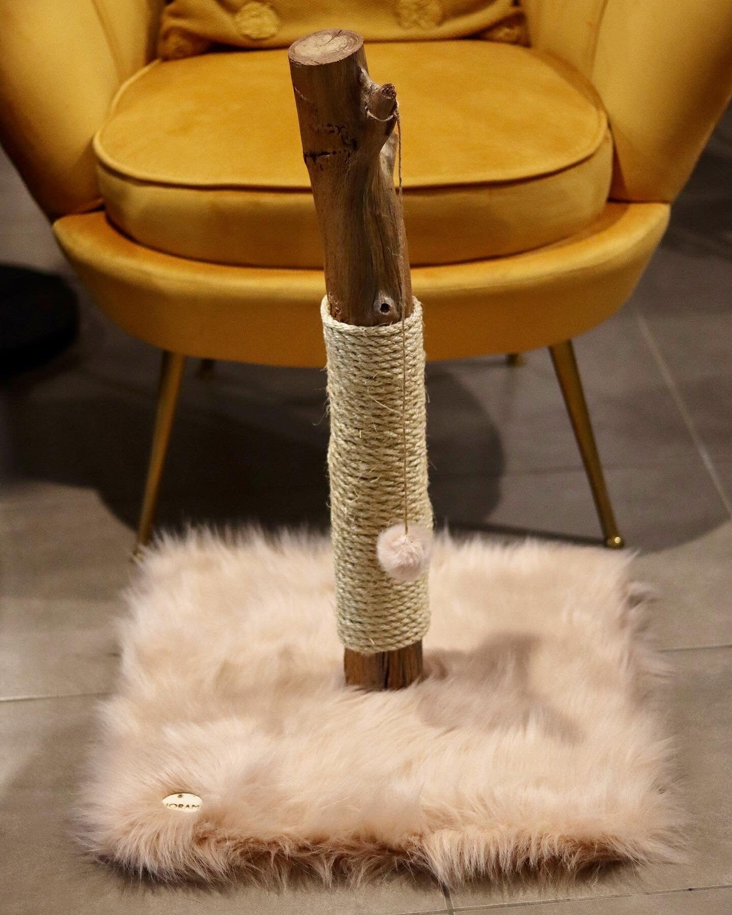 HECHO A MEDIDA / Natural Real Wood Wooden Cat Scratcher / Etsy