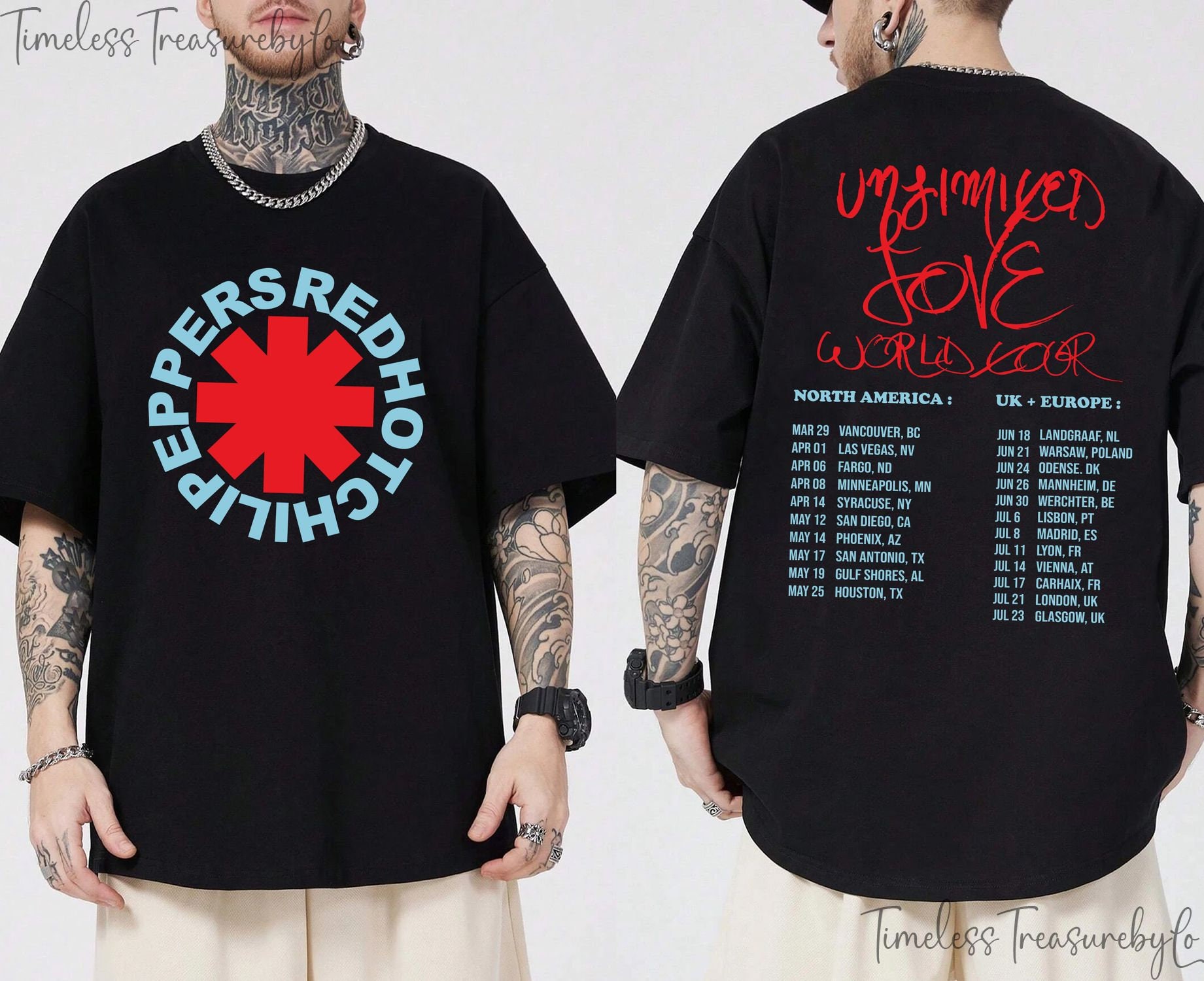 Red Hot Chili Peppers 2023 Tour Shirt, Red Hot Chili Peppers Shirt, Red